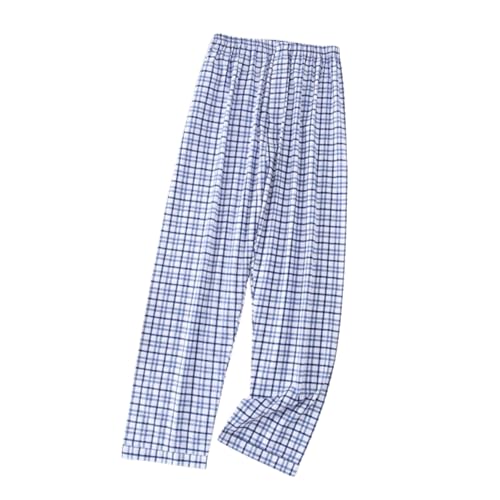 Premium Comfort Breathable 100% Cotton Patterned Pajama Bottoms Lightweight Men's Sleep Pants Lounge Soft Sleepwear