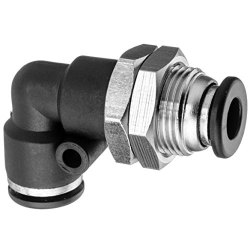 USA SEALING ZUSA-TF-PTC-1020 Nylon Push to Connect Tube Fittings Bulkhead Union Elbow: 1/4