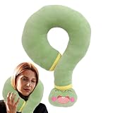 Oseczmut Almohada de viaje para cojín de descanso de asiento de coche de viaje – Almohadas de peluche para el cuello – Almohada de peluche suave y cómodo, juguete de viaje, para