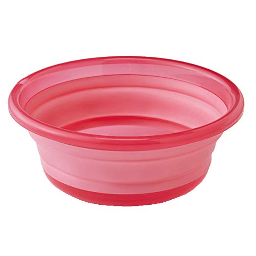 アイメディア(Aimedia) たためる洗い桶 約5L たらい 洗面器 湯おけ バケツ 折りたたみ ソフト 収納 コンパクト 省スペース 掃除 洗濯 バス つけ置き 多用途 31cm