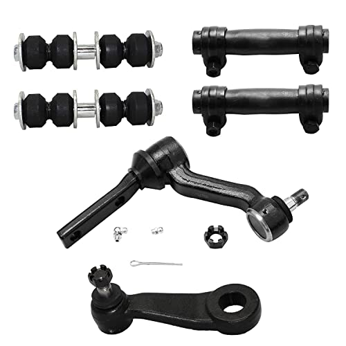 Image of Detroit Axle - 4WD Front Upper Control Arms Ball Joints Tie Rods + 20pc Lug Nuts Replacement for Chevy GMC Blazer S10 Bravada Sonoma Jimmy - 34pc Set