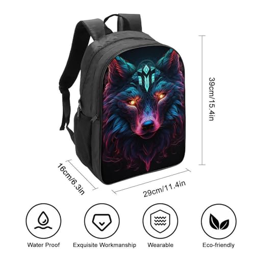 Sac à dos pour filles Wolf grand volume de 40cm résistant à l'eau - 2