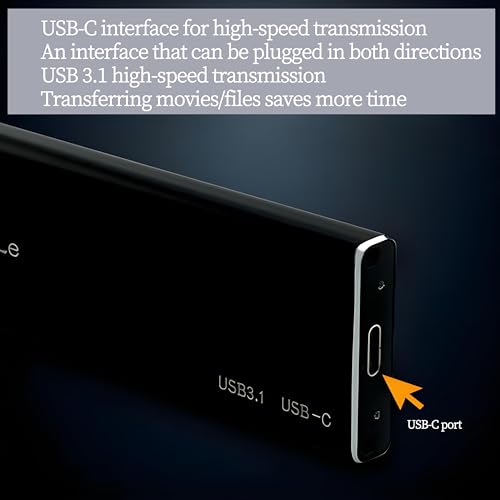 Caja externa para SSD M.2 con USB C 10GBps miniatura 6