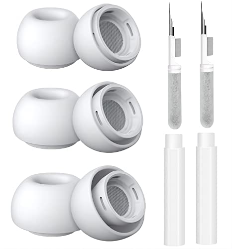 Replacement Ear Tips Compatible for Airpods Pro and Pro 2nd Generation with 2 Cleaner pens, Silicone Ear Tips Compatible for Airpods Pro with Portable Storage Box (S/M/L-3 Pairs) Replacement Ear Tips Compatible for Airpods Pro and Pro 2nd Generation with 2 Cleaner pens, Silicone Ear Tips Compatible for Airpods Pro with Portable Storage Box (S/M/L-3 Pairs)