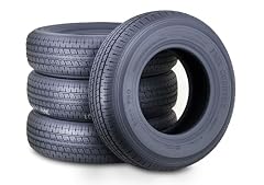 FREE COUNTRY Set 4 Premium Trailer Tires ST205/75R14 8PR LRD w/Scuff