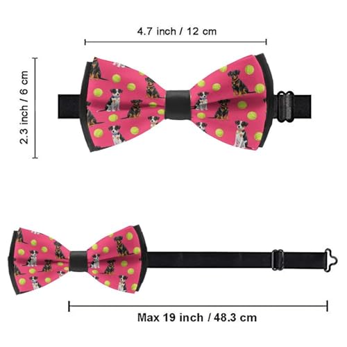 Supdreamc Men’s Pre-Tied Bow Tie Adjustable Neck Band Formal & Casual for Wedding Banquet Graduation4