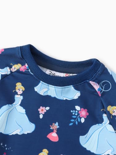 Image of Disney Outfits for Girls Long Sleeve Shirt Pocket Pant Toddler Sweatsuit | Officially Licensed丨Girls Clothes丨2-Piece Outfit丨Allover Print丨Ruffle Shoulder丨Jogger Pants丨Soft Feel丨Easy Care丨Mix & Match
