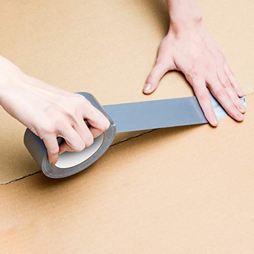 Image of Duct Tape, Silver Grey Duct Tape Bulk for Indoor Outdoor, 1.88 Inches Width x 35 Yard Length (2 Rolls per Pack)