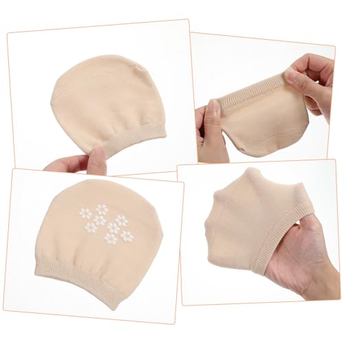 6 Pairs Toes Sock for Mules Women's Toe Topper Socks No Show Toe Topper Sock Comfortable Elastic Half Socks Non Slip Seamless Grip Covers for Multiple Shoes3