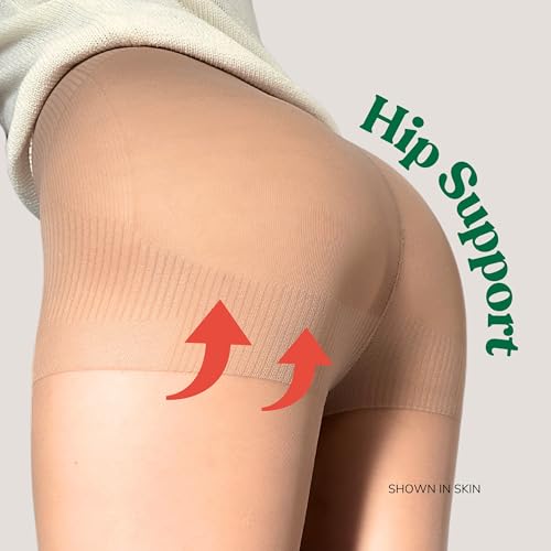 Skin 30D Golf Stocking Stirrup Sheer Pantyhose Tights for Women UV Protection Outdoor Sports Spring Summer Autumn (US, Alpha, One Size, Regular, Regular, Skin)4