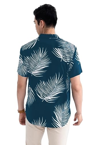 Image of Venisa Men's Cotton Blended Printed Casual Shirt