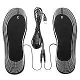 Penlimly Solette riscaldate - Suola termica ricaricabile tramite USB - Solette termiche tagliabili, solette riscaldanti ricaricabili, scaldapiedi elettrici a 3 impostazioni di temperatura per uomo e