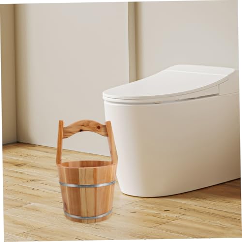 Cubo de madera portátil para baño de pies POPETPOP miniatura 5
