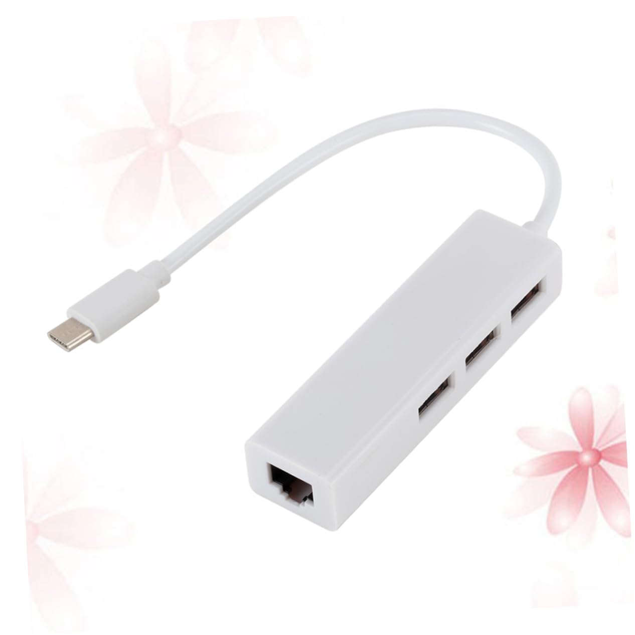 DIYEAH 3.1 c to Ethernet 10/100mbps Network Adapter External Network Card 3 Ports for Laptop Notebook