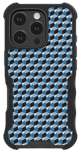 Smartish® iPhone 16 Pro MagSafe Armor Case - Gripzilla [Heavy Duty + Rugged] - This Side Up - Drop Tested 6FT - Shockproof - Geometric Design - Color Block - Fits Apple iPhone 16 Pro