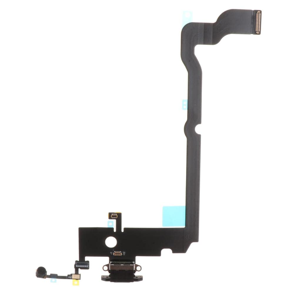 USB Charging Port Socket Flex Cable for Apple Phone Xs Max Black-image-3