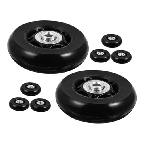 LOLIPPYY 8個 スーツケース交換用キャスター 小型ラバー製耐摩耗性ホイール 静音スムーズ転 旅行用万能補修パーツ