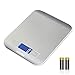 GRIFEMA GA2002 Balance de Cuisine Électronique de Haute Précision 5000g/1g avec Écran LCD Rétroéclairé, 6 Unités et Fonction Tare Acier Inoxydable Smart Digital Balance de Alimentaire Multifonctionnel