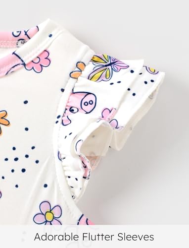 Image of Peppa Pig Toddler Girls Skirt Sets Top Shirt and Skirt for Birthday Party | Officially Licensed, Soft Fabric