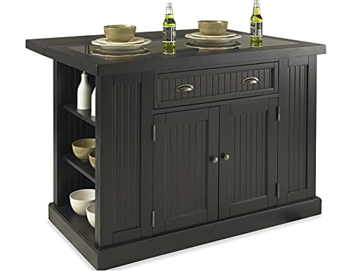 Nantucket Distressed Black Kitchen Island By Home Styles #TOP6