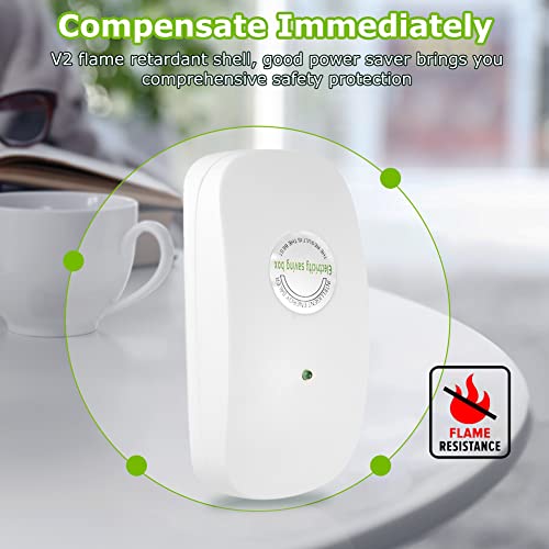 ASHATA Caixa de economia de energia de 90 V 240 V, casa de 3000 W reduz a eletricidade, plugues inte