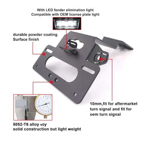 Support plaque d'immatriculation pour Versys 650 et 1000, éliminateur garde-boue moto - 2