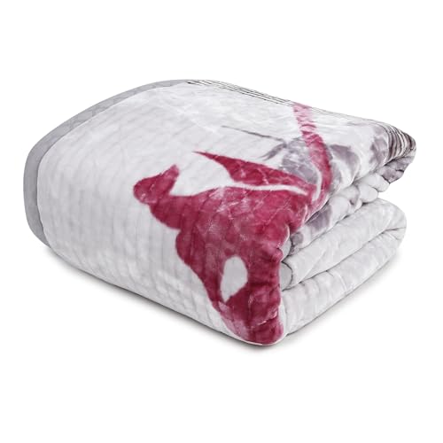 Image of Signature Aadhira Luxuriously Super Soft Double Ply Faux Mink Blanket - Heavyweight 4.5kg for Ultimate Winter Warmth 220x240CM 4.5Kg (Maple Dreams)