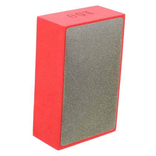 DEARMAMY Almohadilla de Pulido Diamante para Lijado Manual Azulejos Hormigón Piedra Bloque Pulidor Resistente con Ranura Lateral Ergonómica para Acabado Fino y Reparación Rápida