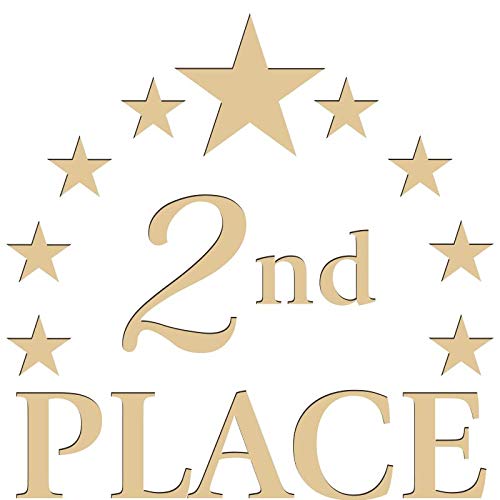 Crown Awards Second Place Plaques, Custom Engraved 2nd Place Trophy Plaque Award, Great Customizable Second Place Gift Prime