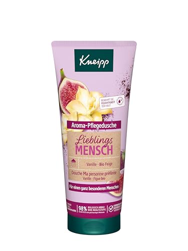 Kneipp Aroma-Pflegedusche Lieblingsmensch - Duschgel mit natürlichen Extrakten aus Vanille und Bio Feige & pflegendem Mandelöl - 200ml