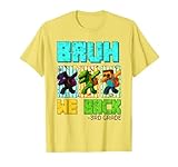 Bruh We Back 3rd Grade Back to School Gamer Dabbing Boy Kids T-Shirt