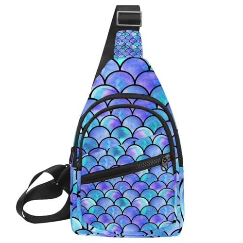 Bolso bandolera cruzado de sirena morada: la solución ligera para tus rutas de senderismo