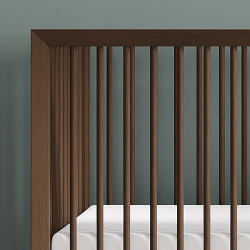 Child-Craft-Cranbrook-4-in-1-Convertible-Crib-Baby-Crib-Converts-to-Day-Bed-Toddler-Bed-and-Full-Size-Bed-3-Adjustable-Mattress-Positions-Non-Toxic-Baby-Safe-Finish-Toasted-Chestnut