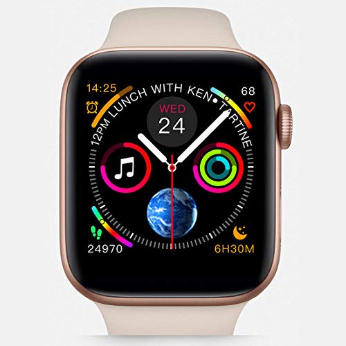Smartwatch Iwo 8 Rosa Relógio Inteligente 44mm Serie 4 2019