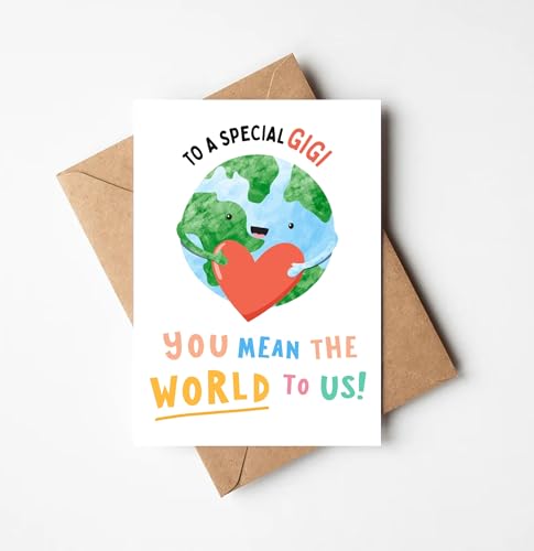 OwingsDesignsPerfect To A Special Gigi You Mean The World To Us J[h - WWp̂킢nbs[o[Xf[J[h - I Love YouJ[h - ̓O[eBOJ[h - a