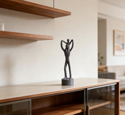 Estatua abstracta de padre cargando hijo, decoración miniatura 4