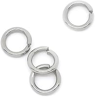 Vista 1 de 500 anillos de acero inoxidable 304, calibre 18 de 0.315 pulgadas (0.039 pulgadas de grosor)