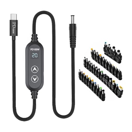 Câble USB C vers DC 5.5 résistant 100W pour remplacer tous les chargeurs de PC portables