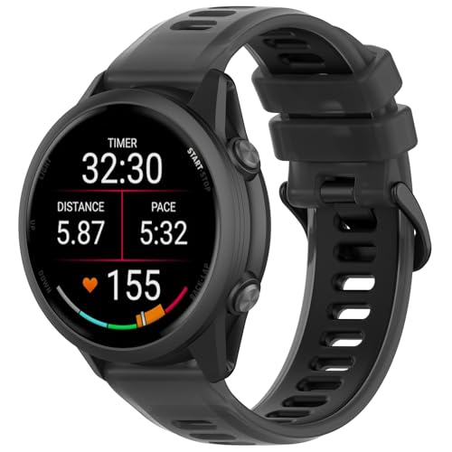 �x���g 20mm For �K�[�~�� Forerunner 570 42mm/Vivoactive 6 / 5 �����p�X�g���b�v �h�� TPU �j�����p ������� ���F�I�� ���ϋv �_�炩�� �R���p�`�u��Garmin Forerunner 55/ 165 /