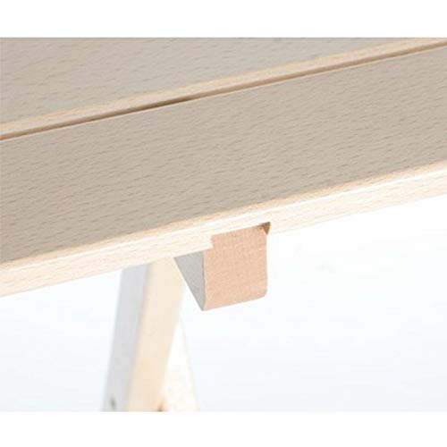 Vigor Prince Tavolo Pieghevole Legno Naturale 60x80x72cm - 4