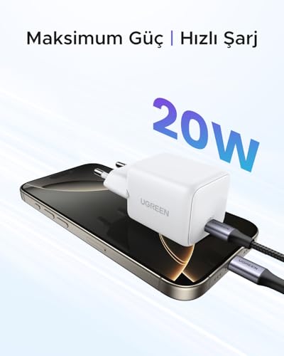 Chargeur Mural Ugreen X512 20?W GaN 1x USB C - vue 6