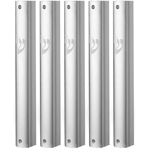 Super Stam Aluminum Mezuzah Case Holder with Waterproof Rubber Cork Cover