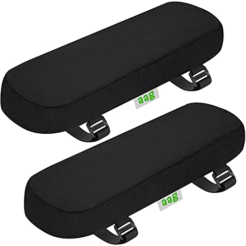 AAG Chair Armrest Pads, Comfort Office Desk Chair Arm Covers - Arm Rest Pads for Arm and Elbow Support (Set of 2)