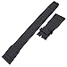 Produktbild TIME4BEST Herren 22mm schwarz Canvas Leder Tragegurt Band kompatibel mit Big Top Gun Pilot
