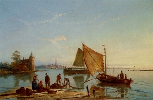 Cuadro de William Raymond Dommersen Volterhoven en el Zuider Zee, arte que inspira tu hogar
