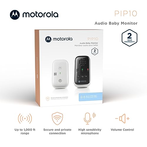 Motorola Nursery PIP10 Audio Baby Monitor - 1000Ft Range thumb #1