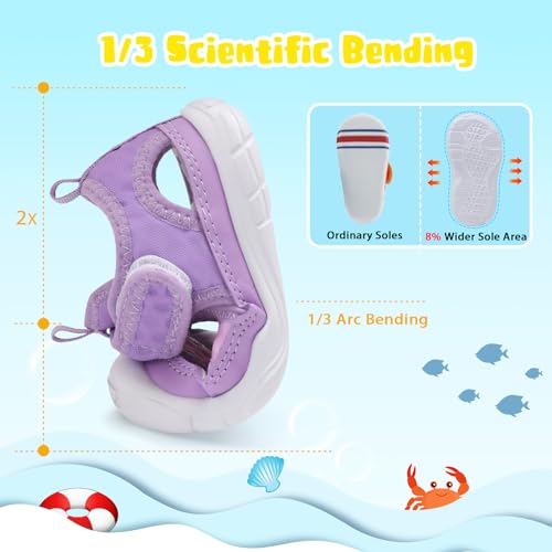 Image of BARERUN Kids Water Shoes Boys Girls Barefoot Aqua Socks for Swim Surf Pool Beach Sport Lightweight Breathable Sandal Athletic Slip-On Sneaker for Toddler Outdoor Indoor