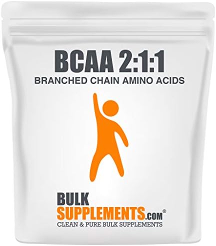 BulkSupplements.com BCAA 2:1:1 (Branched Chain Amino Acids) - BCAAS Amino Acids - Amino Energy - Pre-Workout Powder (1 Kilogram - 2.2 lbs - 667 Servings)