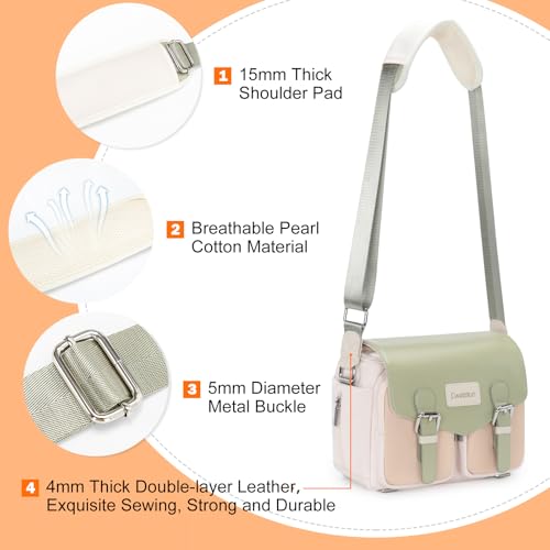 Bolso para cámara Cwatcun, verde claro, impermeable miniatura 7