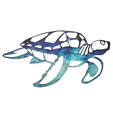 LEDMOMO 鉄製カメ壁掛け装飾 壁アートの亀の彫像 鮮やかな色彩の屋内屋外ガーデン用ウォールデコレーション